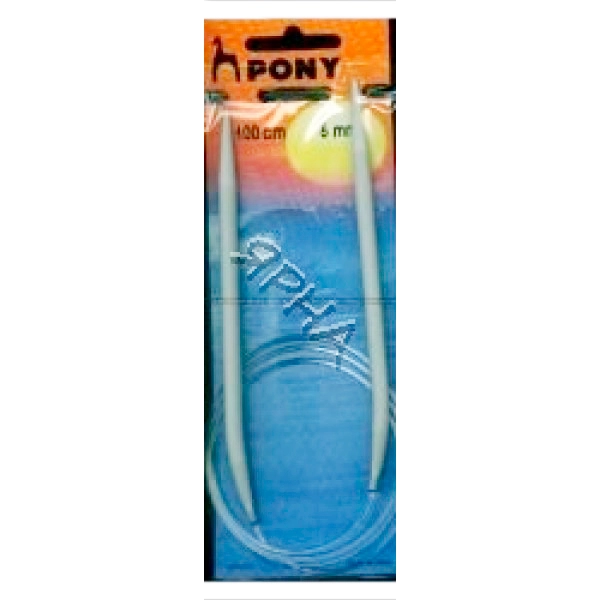 Спиці кругові Pony 52669 10.0 мм 100 см пластик