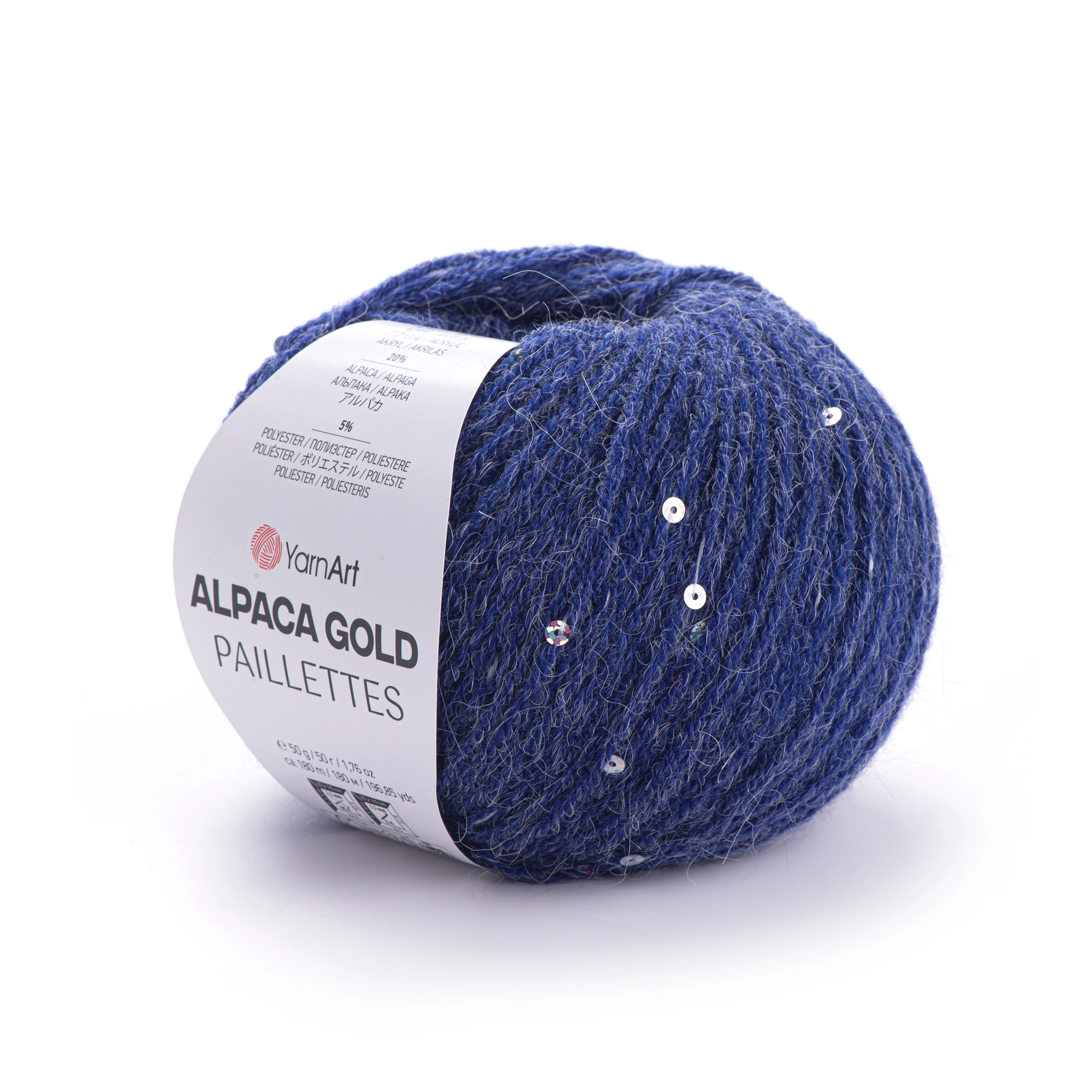 Альпака Голд з паєтками ЯрнАрт / Alpaca Gold Pailletes YarnArt